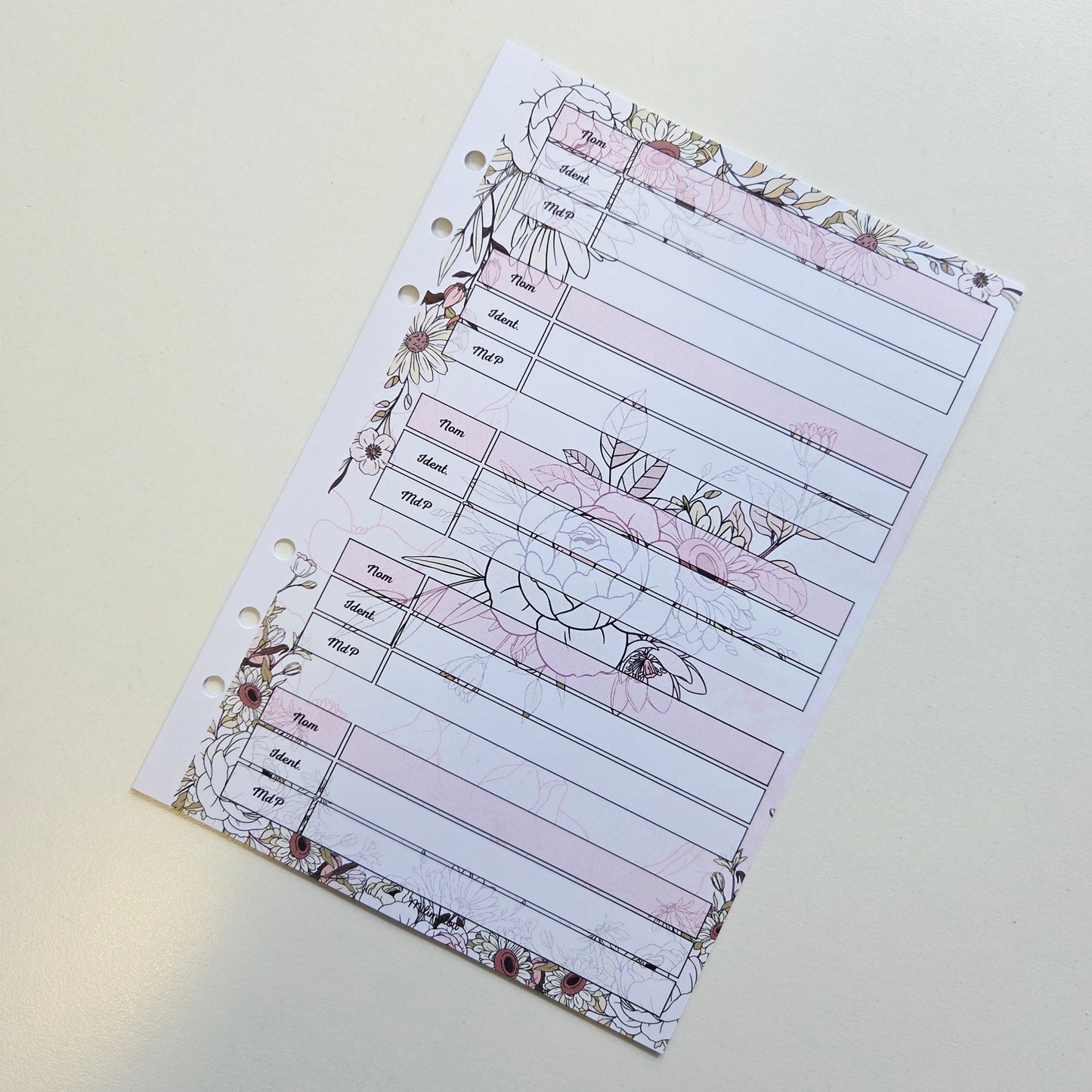 Mots de Passe A5