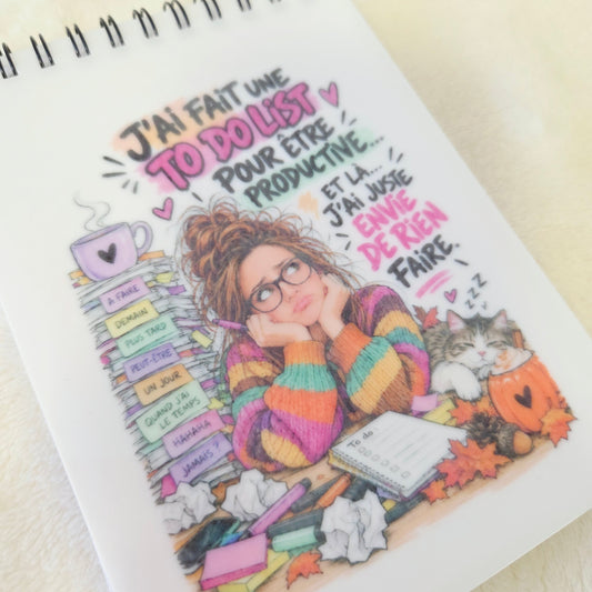 Bloc Notes A6 Couverture Plastique Productive
