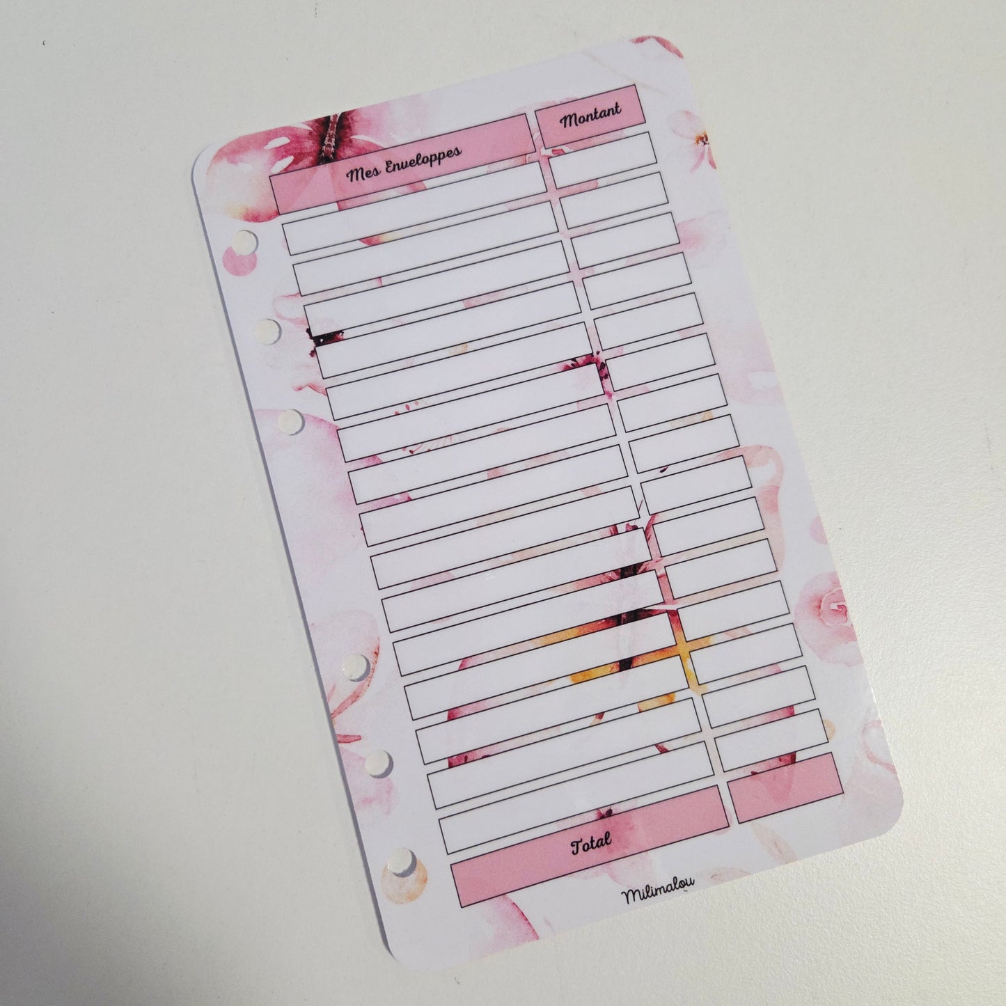 Fiches A6 Mes Enveloppes