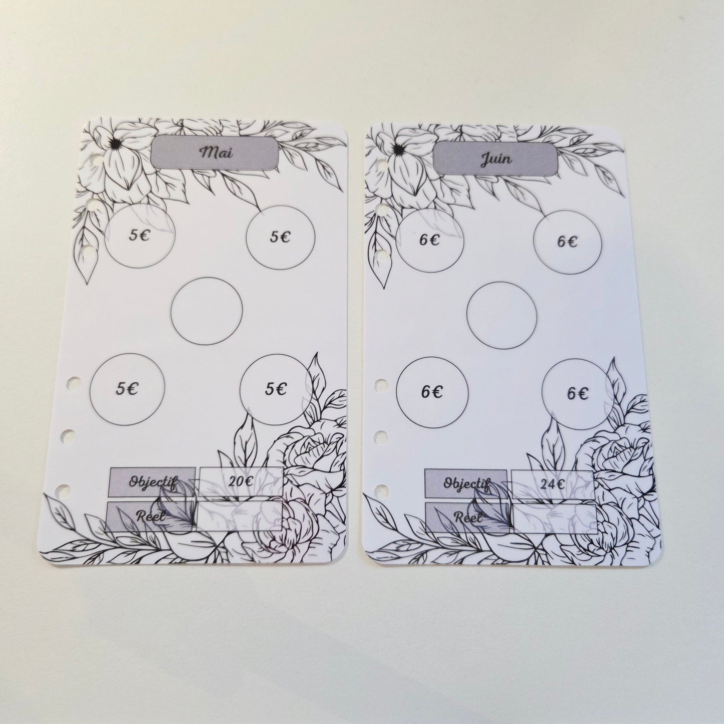 Défi Annuel A6 Feuilles Noir