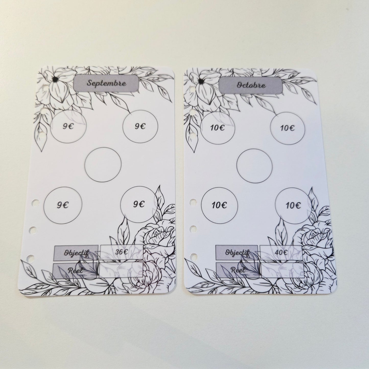 Défi Annuel A6 Feuilles Noir