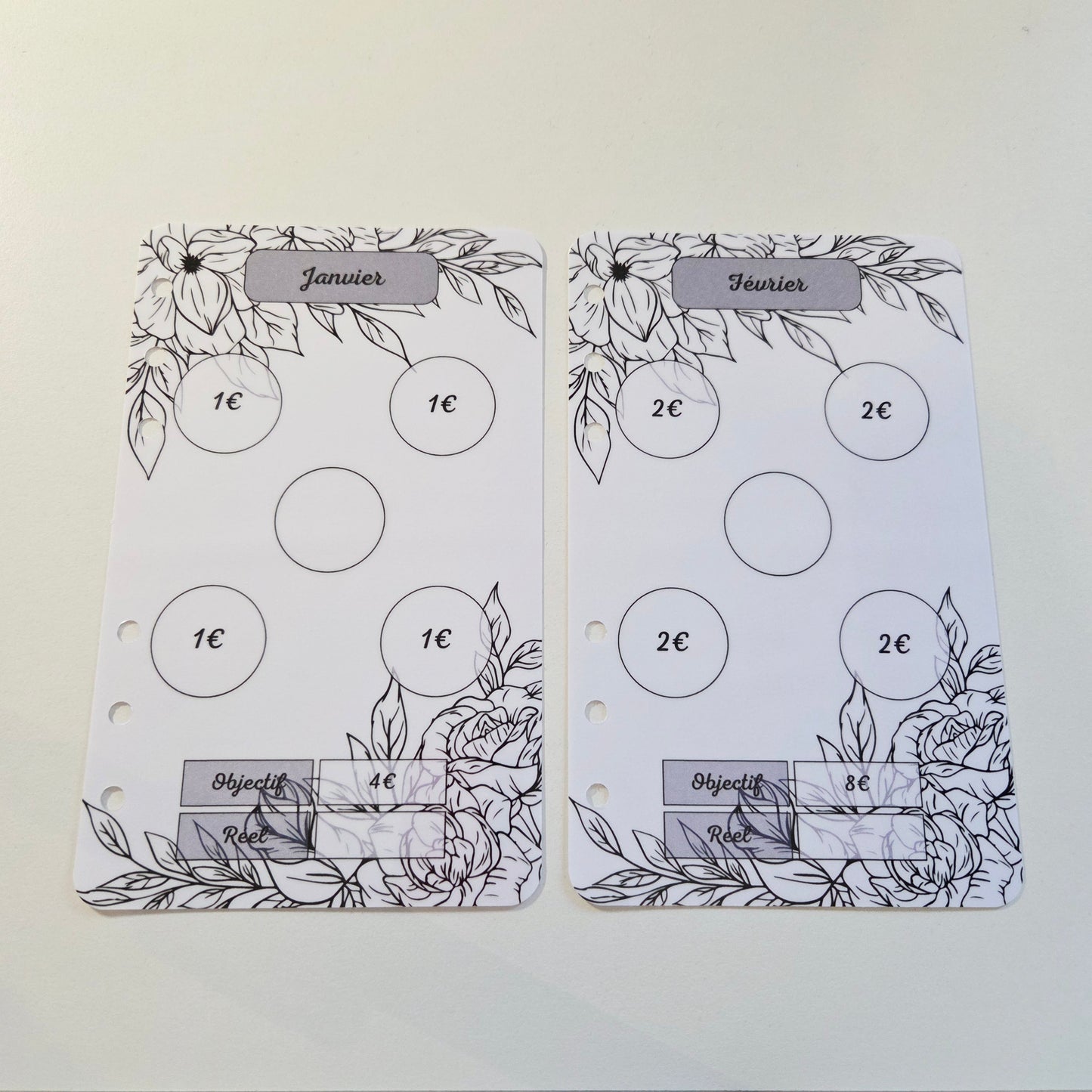 Défi Annuel A6 Feuilles Noir