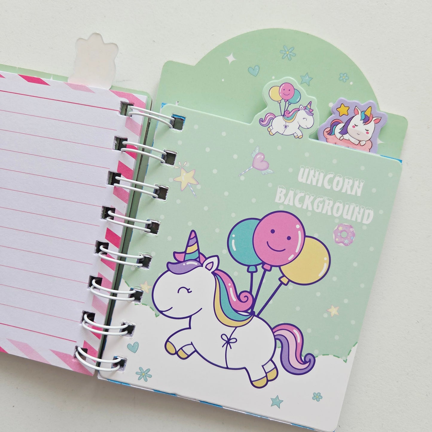 Carnet Licorne Vert