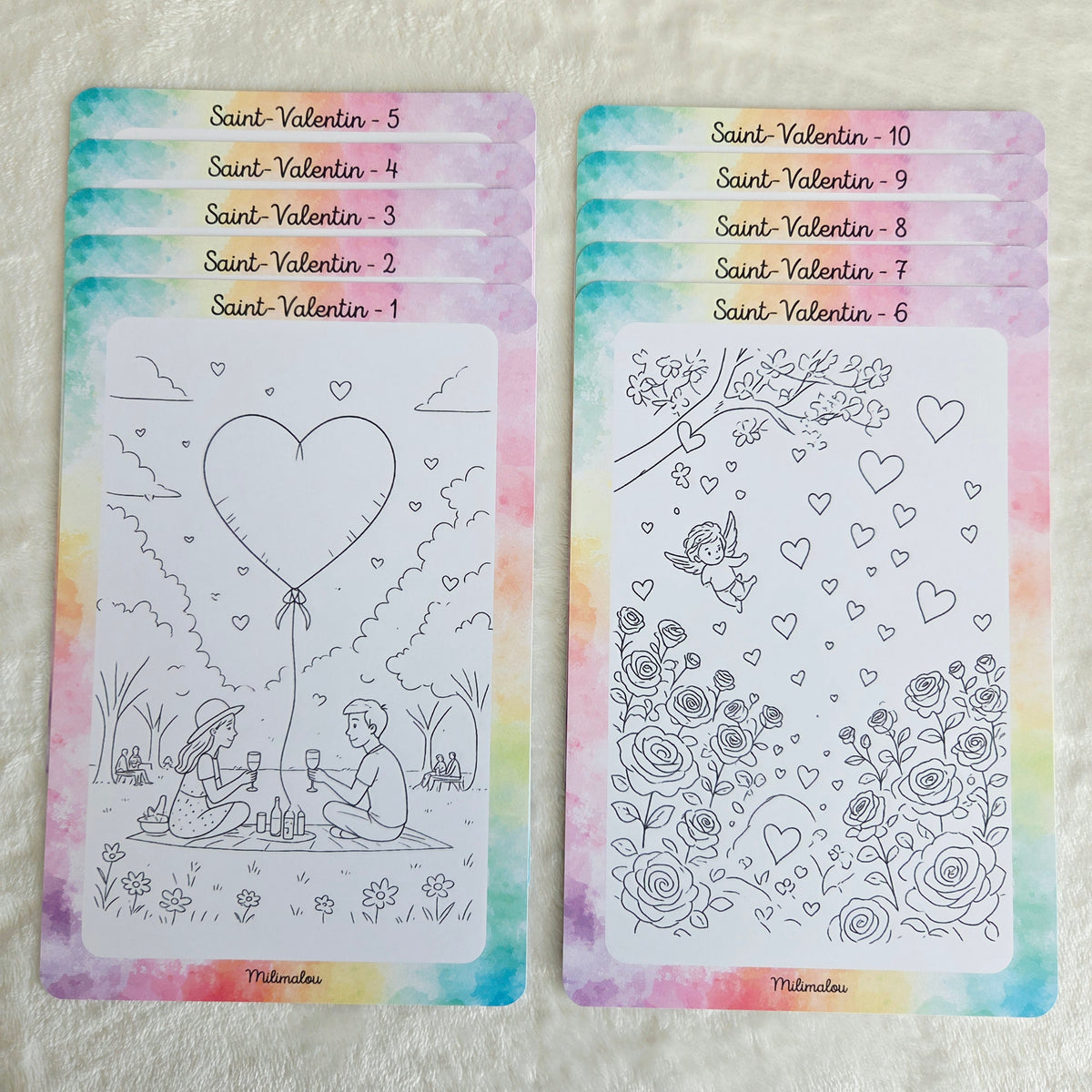 Colo Saint Valentin A5 (Lot de 10)