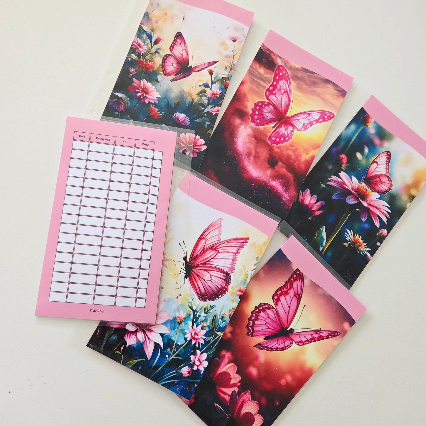Pack 6 Enveloppes Papillons