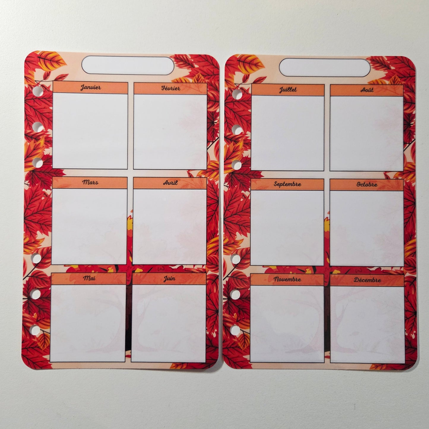 Calendrier Annuel A6