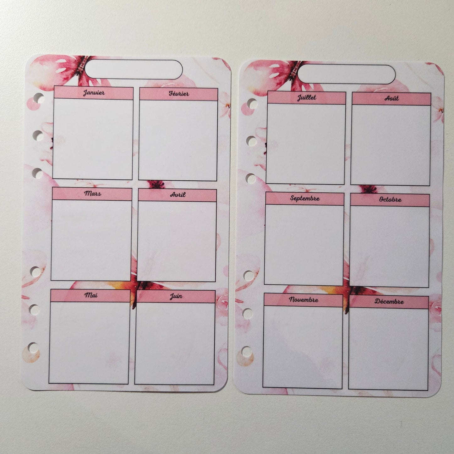 Calendrier Annuel A6