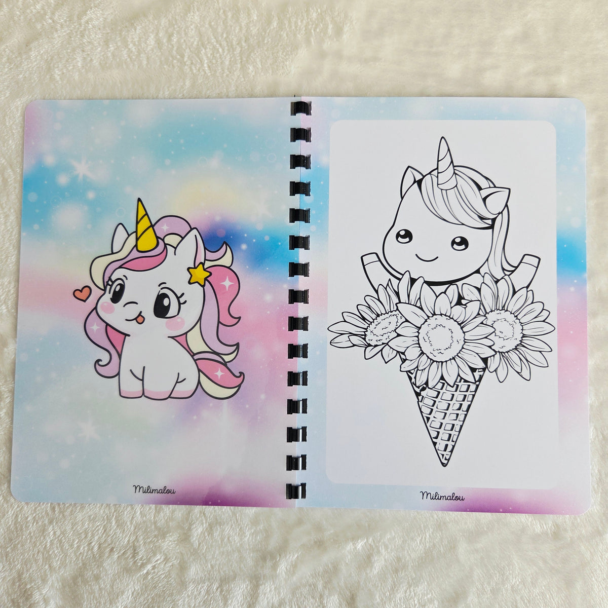 Coloriage A5 Licorne