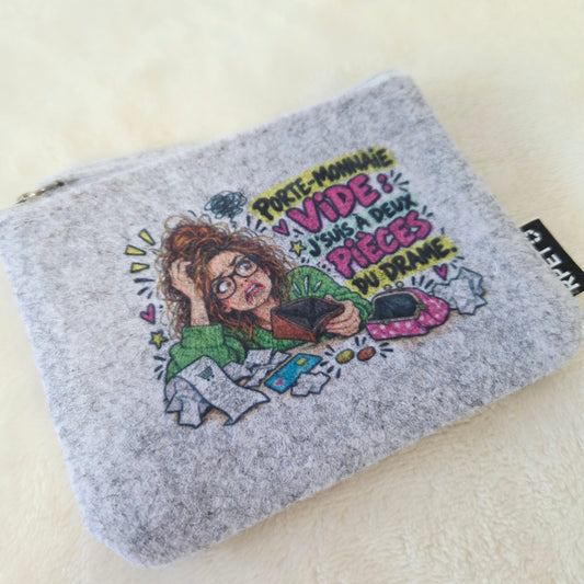 Porte Monnaies Feutrine Drame