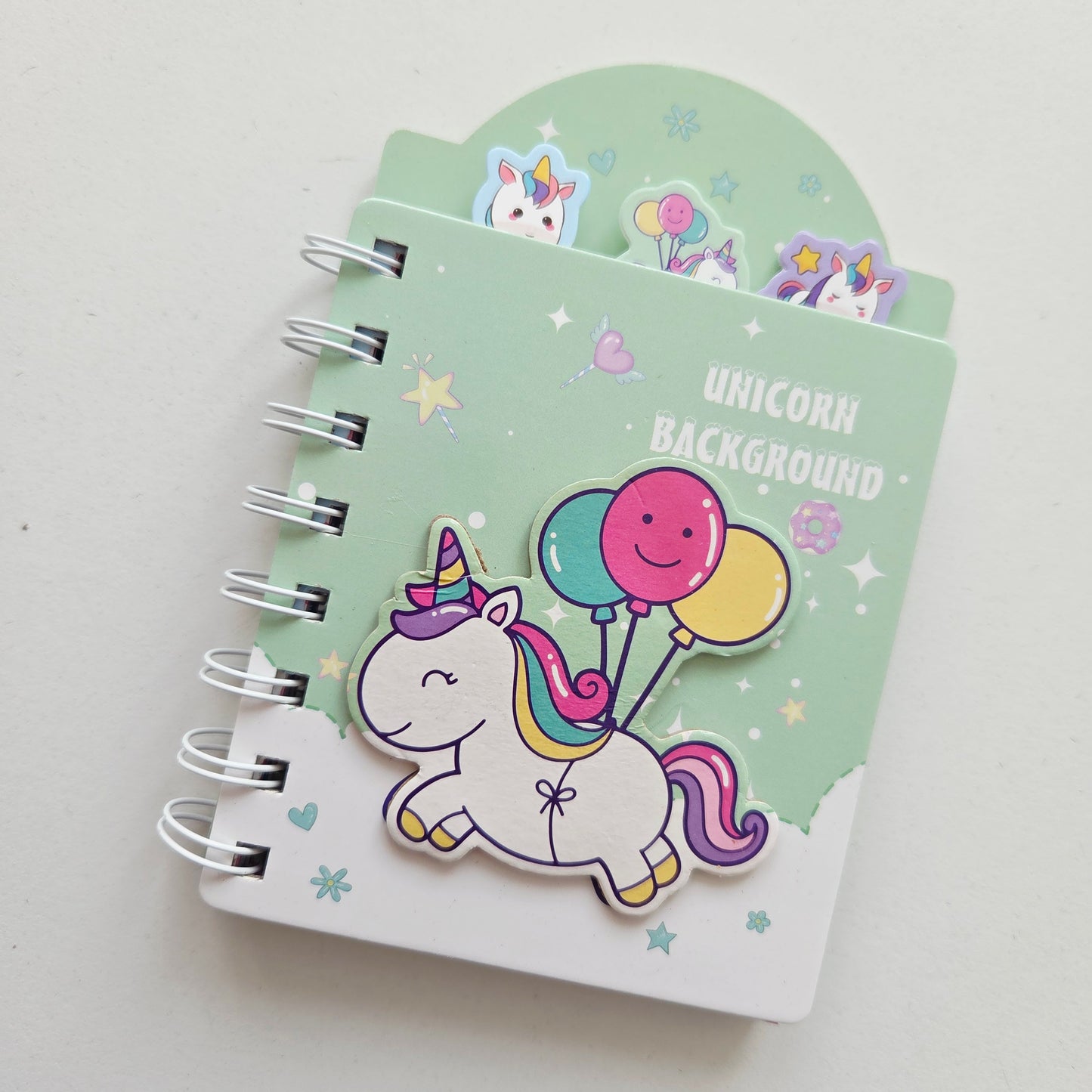 Carnet Licorne Vert