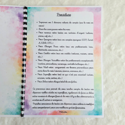 Carnet A4 Bilan Trimestriel Arc en Ciel