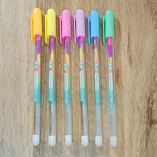 Stylo Gel Arc en Ciel