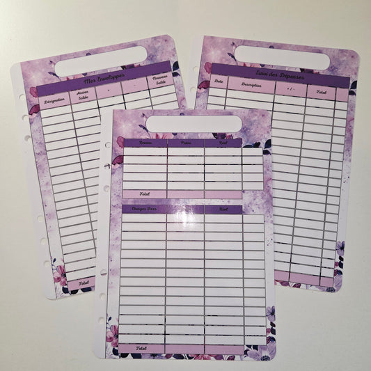 Budget A5 Plastifié Violet