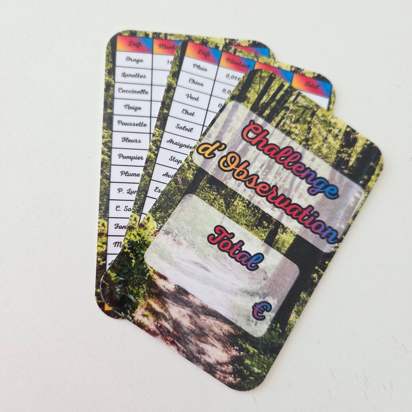 Challenge d'Observation ( 32 Cartes et Boîtes)