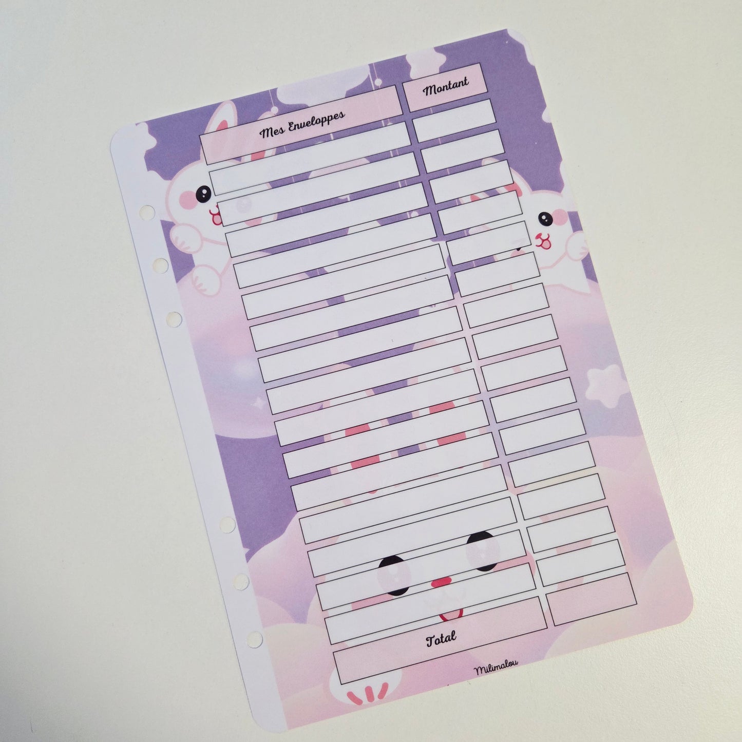 Fiches A5 Mes Enveloppes