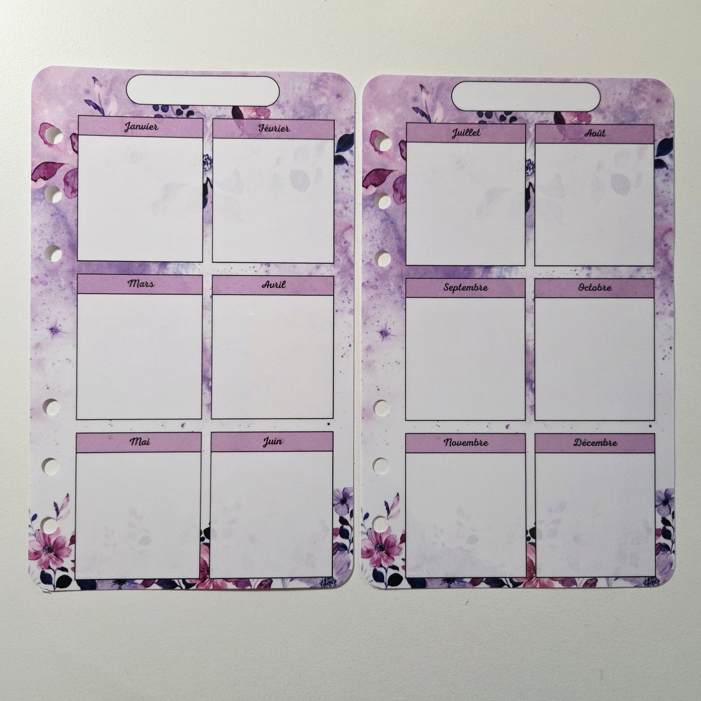 Calendrier Annuel A6