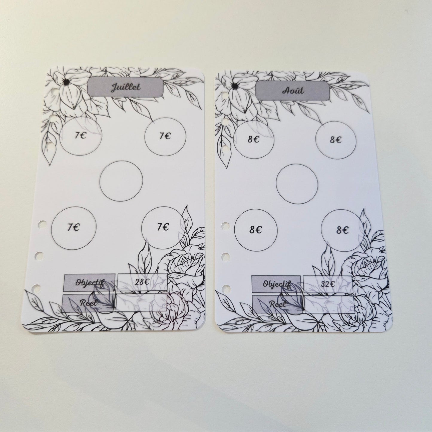 Défi Annuel A6 Feuilles Noir