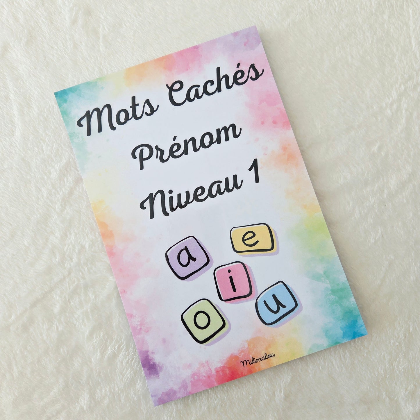 Mots Cachés Prénom Niveau 1